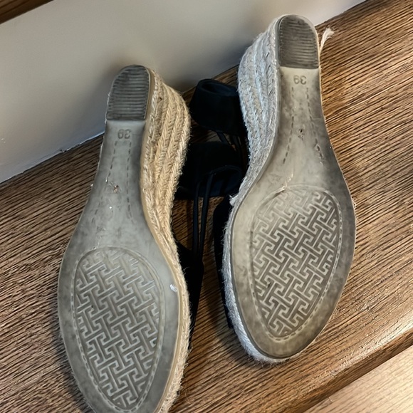 Black Suede Wedge - Picture 3 of 6